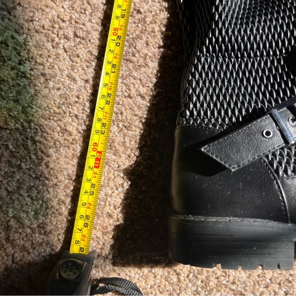 JustFab black pleather “Caterine” thigh high boot 7.5 - Picture 3 of 8